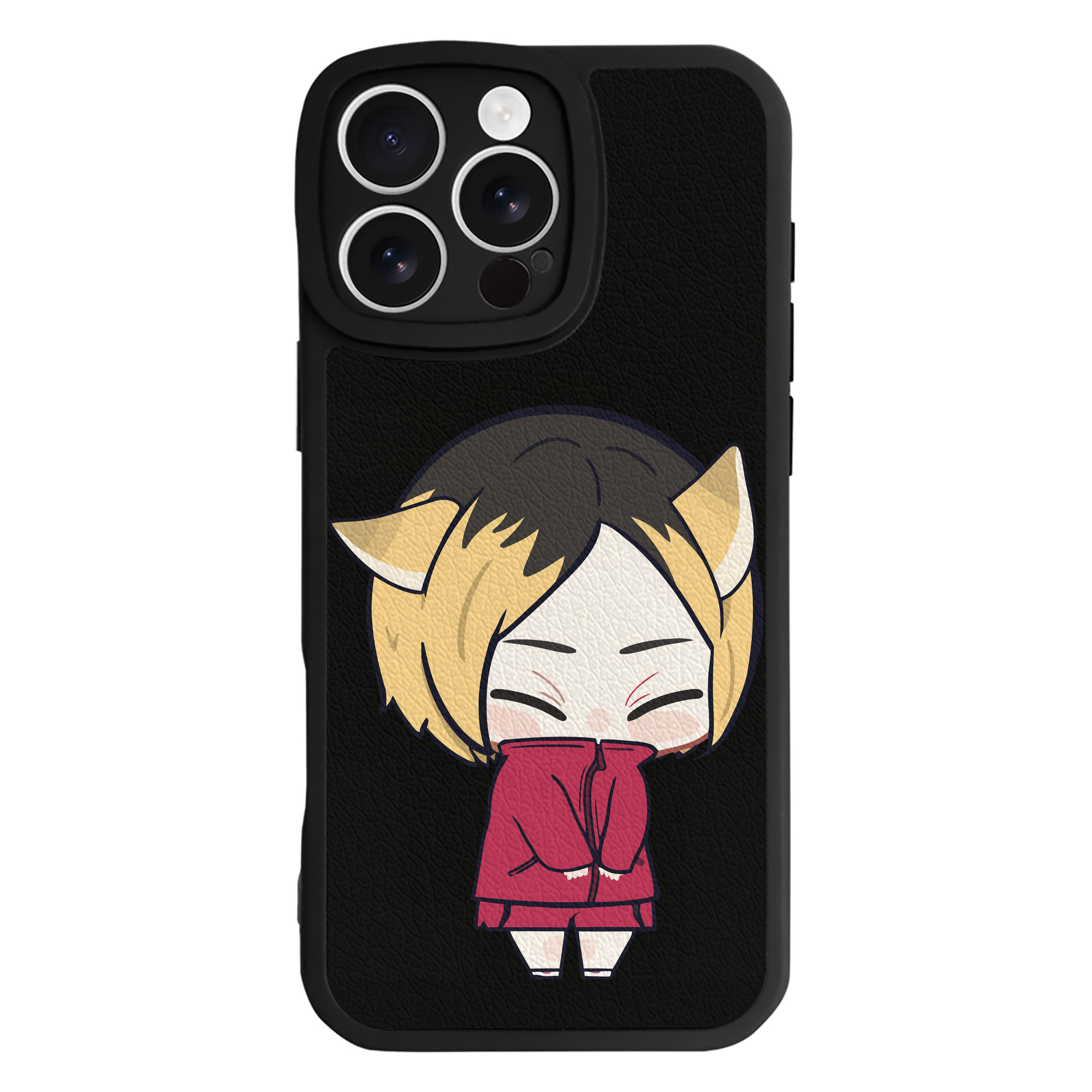 （画像用） ハイキュー!! Haikyu!! 【iPhone 16シリーズ対応】シリコンスマホケース（レザー調） 材質：シリコン